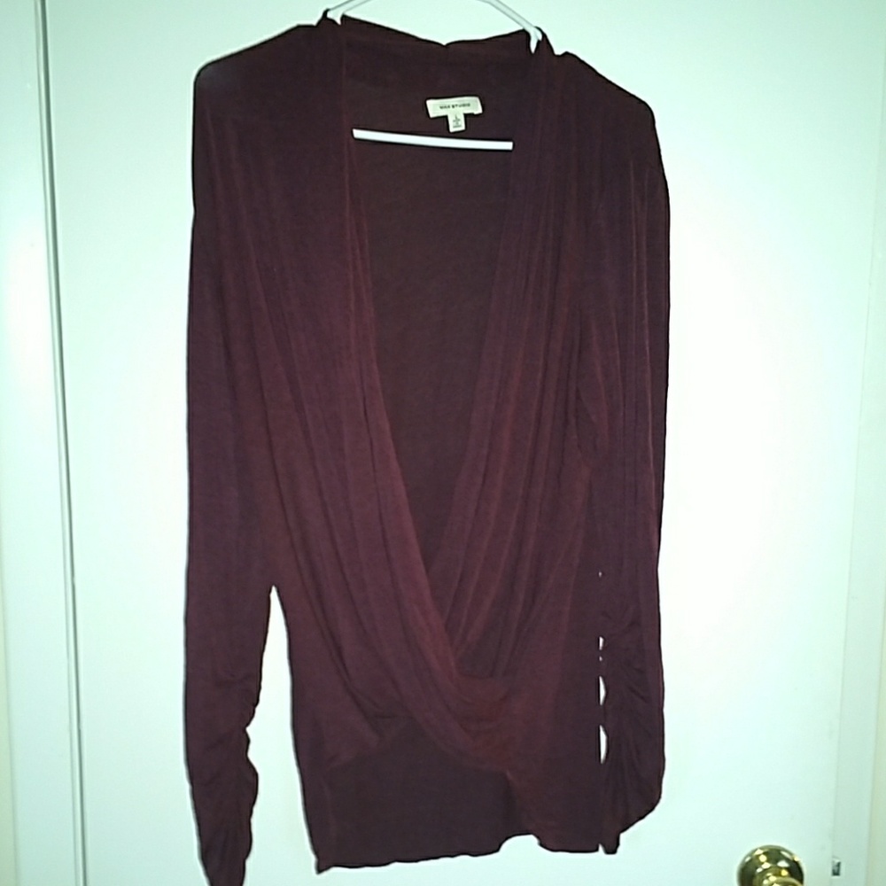 Burgundy top